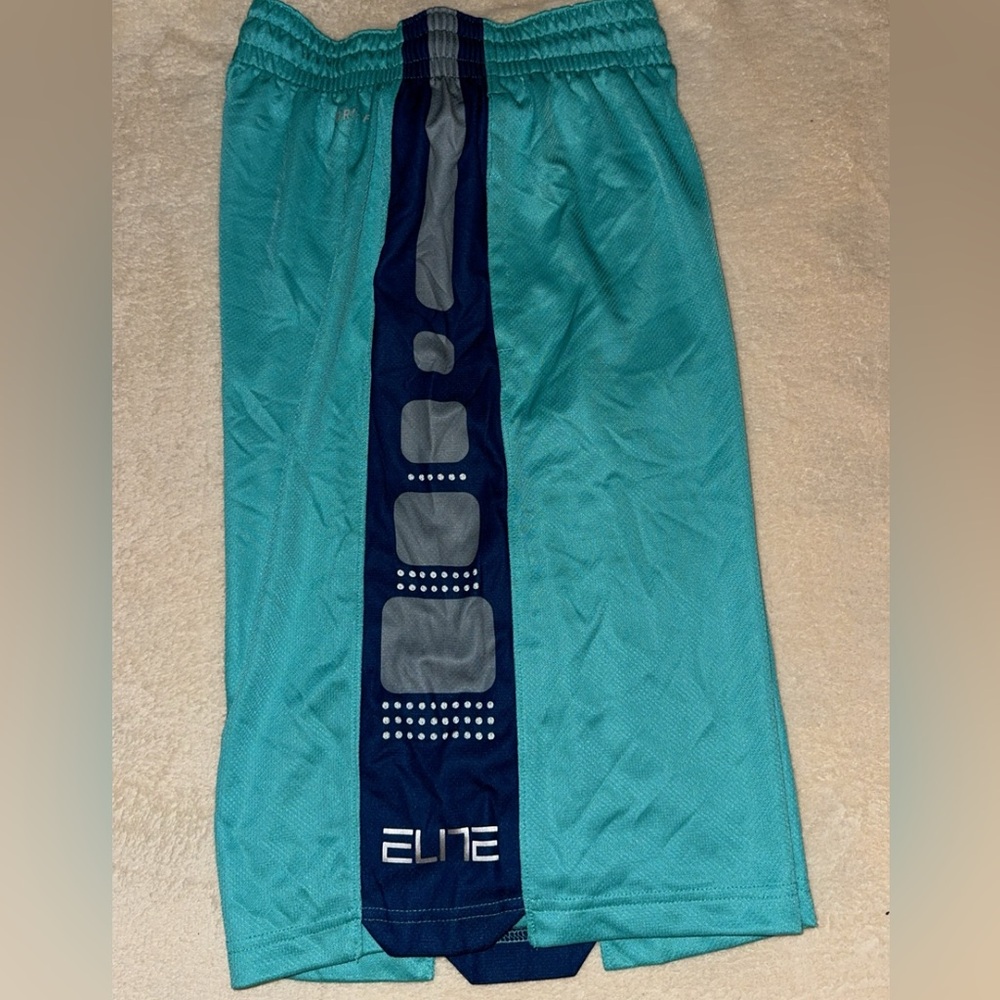 Teal / Blue Nike Elite Basketball Shorts